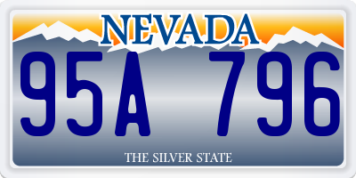 NV license plate 95A796