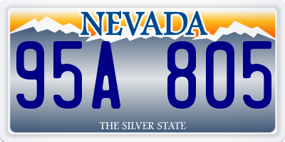 NV license plate 95A805