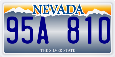 NV license plate 95A810