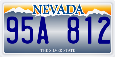 NV license plate 95A812