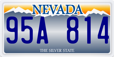 NV license plate 95A814