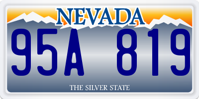 NV license plate 95A819