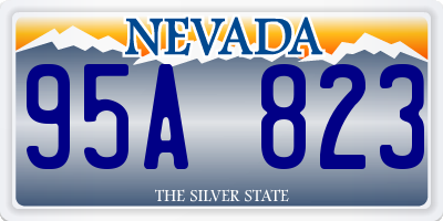 NV license plate 95A823