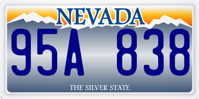 NV license plate 95A838
