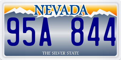 NV license plate 95A844