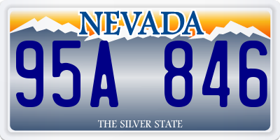 NV license plate 95A846
