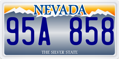 NV license plate 95A858