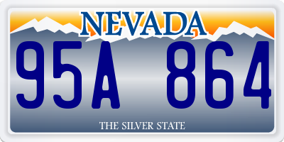 NV license plate 95A864
