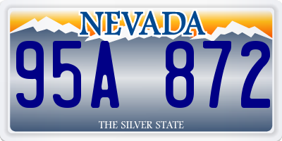 NV license plate 95A872