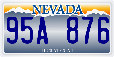 NV license plate 95A876