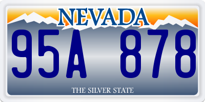 NV license plate 95A878