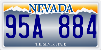 NV license plate 95A884
