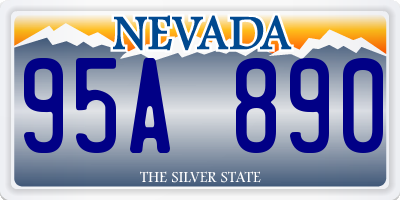 NV license plate 95A890