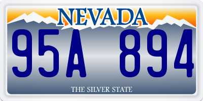 NV license plate 95A894