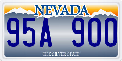 NV license plate 95A900