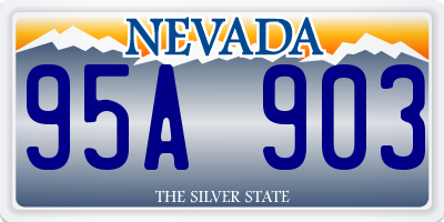 NV license plate 95A903