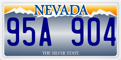 NV license plate 95A904