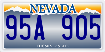 NV license plate 95A905