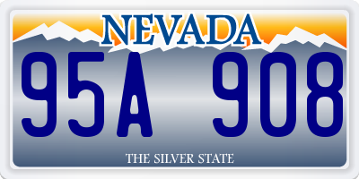 NV license plate 95A908