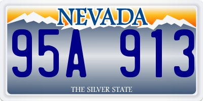 NV license plate 95A913