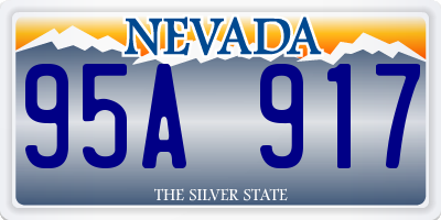 NV license plate 95A917