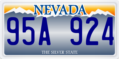 NV license plate 95A924