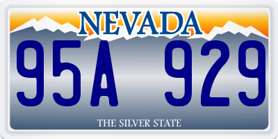 NV license plate 95A929