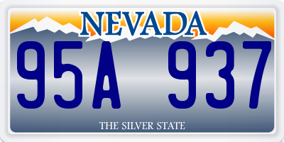 NV license plate 95A937