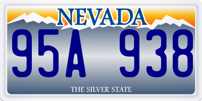 NV license plate 95A938