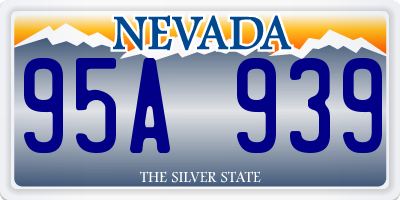 NV license plate 95A939