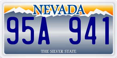 NV license plate 95A941