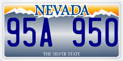 NV license plate 95A950