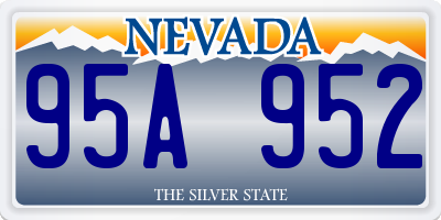NV license plate 95A952