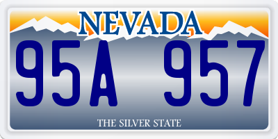 NV license plate 95A957