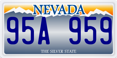 NV license plate 95A959