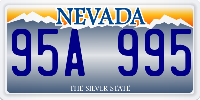 NV license plate 95A995