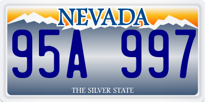 NV license plate 95A997
