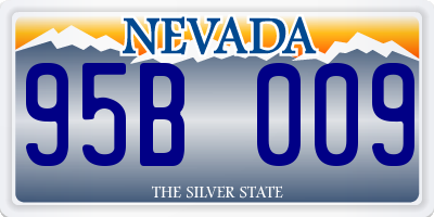 NV license plate 95B009