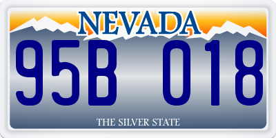 NV license plate 95B018