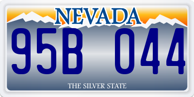 NV license plate 95B044