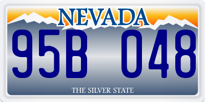 NV license plate 95B048