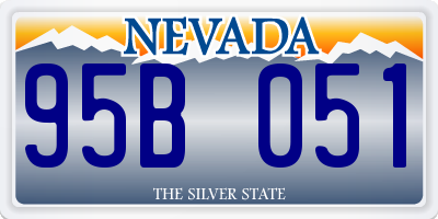 NV license plate 95B051