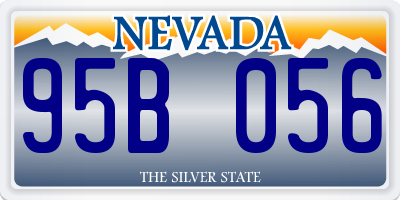 NV license plate 95B056