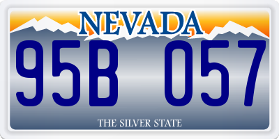 NV license plate 95B057