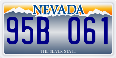 NV license plate 95B061