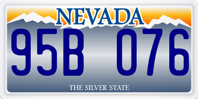 NV license plate 95B076
