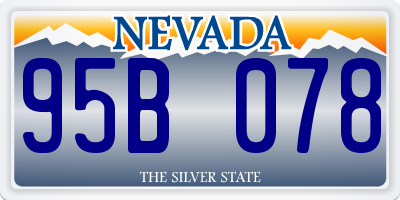 NV license plate 95B078