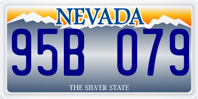 NV license plate 95B079