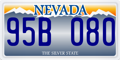 NV license plate 95B080