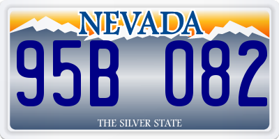 NV license plate 95B082